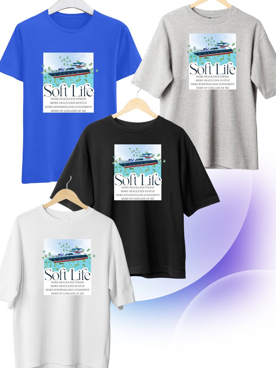 soft life  baggy shirt