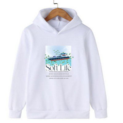 Soft life hoodies white