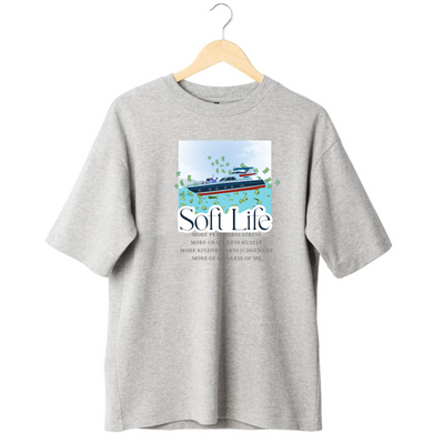 soft like baggy shirt gray