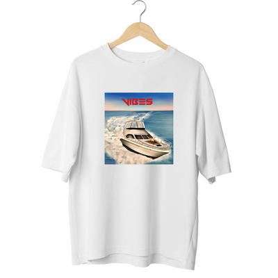 Vibes baggy shirt white