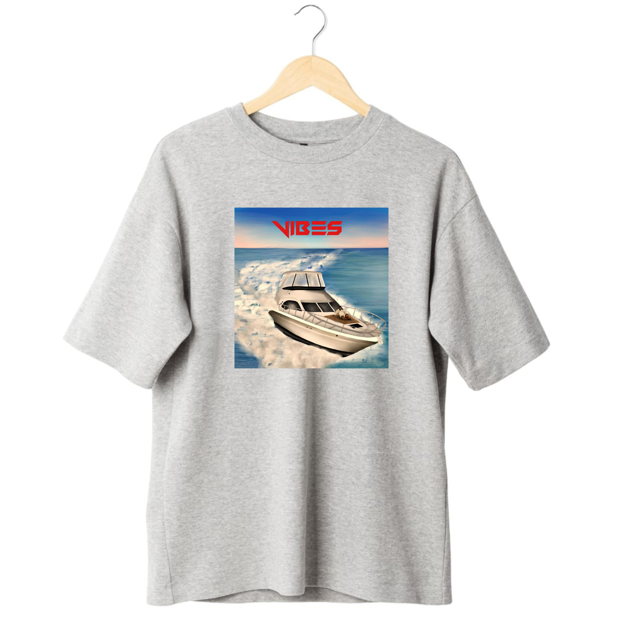 Vibes baggy shirt gray
