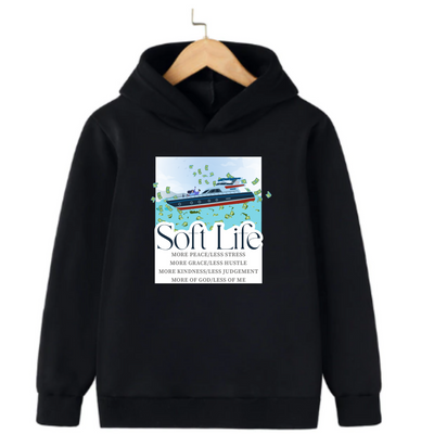 Soft life hoodies black